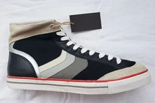 Designer Rare ENERGIE Men $350 Black Lace Up Sixty Fashion Sneakers Trainers 45