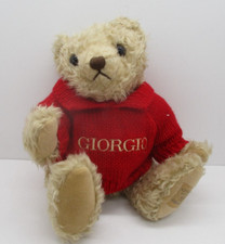 GIORGIO BEVERLY HILLS COLLECTORS BEAR RED POLO SWEATER STUFFED PLUSH BEAR 1995