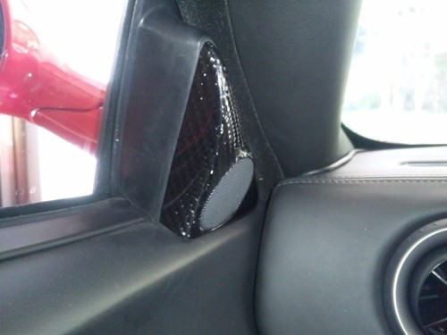 Ferrari F360 360 Modena Carbon Fiber Tweeter Carriers Covers - Picture 3 of 4