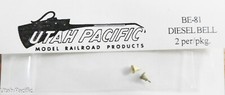 Utah Pacific HO #81 Diesel Bell (2 per pkg) (Brass Casting) Made in USA