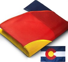 Anley EverStrong Colorado Flag 3x5 Ft Embroidered CO Banner Flags Polyester