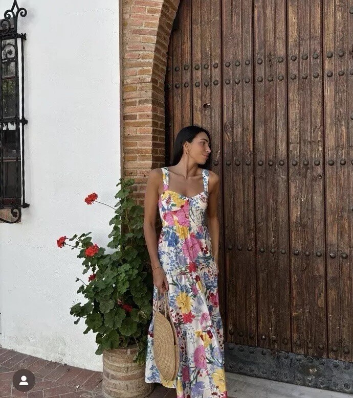 ZARA NWT WOMAN SS24 FLORAL PRINT DRESS MULTICOLORED | 3540 ZARA NWT WOMAN SS24 FLORAL PRINT DRESS MULTICOLORED | 3540