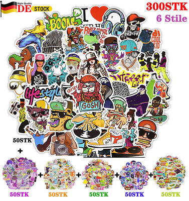 300Stk Aufkleber Set Stickerbomb Tuning Sticker Autoaufkleber STYLE DECALS DE