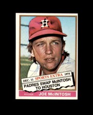 Joe McIntosh Hand Signed 1976 Topps Traded Houston Astros Autograph