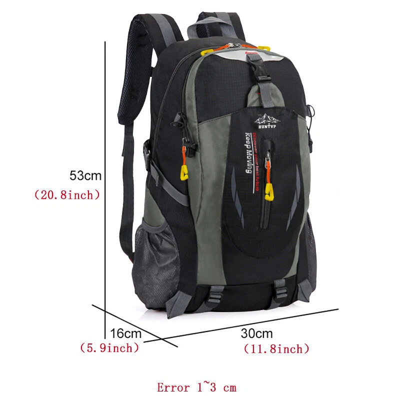 30L 40L 60L Rucksack Wasserdicht Herren Damen Outdoor Trekking Wanderrucksack - Bild 4 von 4