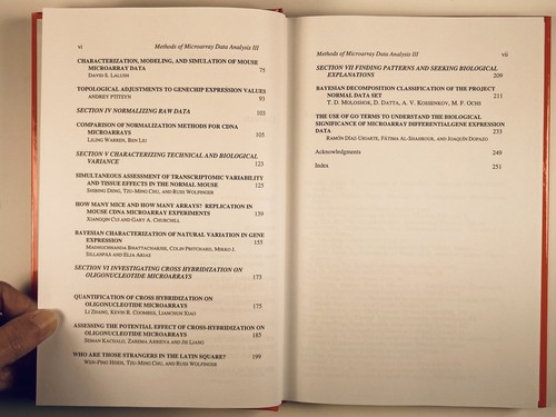 Methods of Microarray Data Analysis III, ed. Johnson & Lin, 2003 - 第 6/9 張圖片