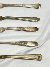 William Rogers/Wm Rogers & Son Master Butter Spreader Knives Antique 5pc Lot #2