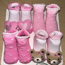 4 pair, baby socks girl 3-12 month