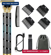 Cordless Hair Clipper, Beard Trimmer for Men, Rechargeable T-Blade Grooming Kit