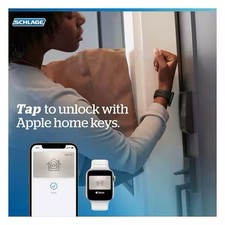 Schlage Century Matte Black ElectronicEncode Plus Smart WiFi Deadbolt Alarm 6