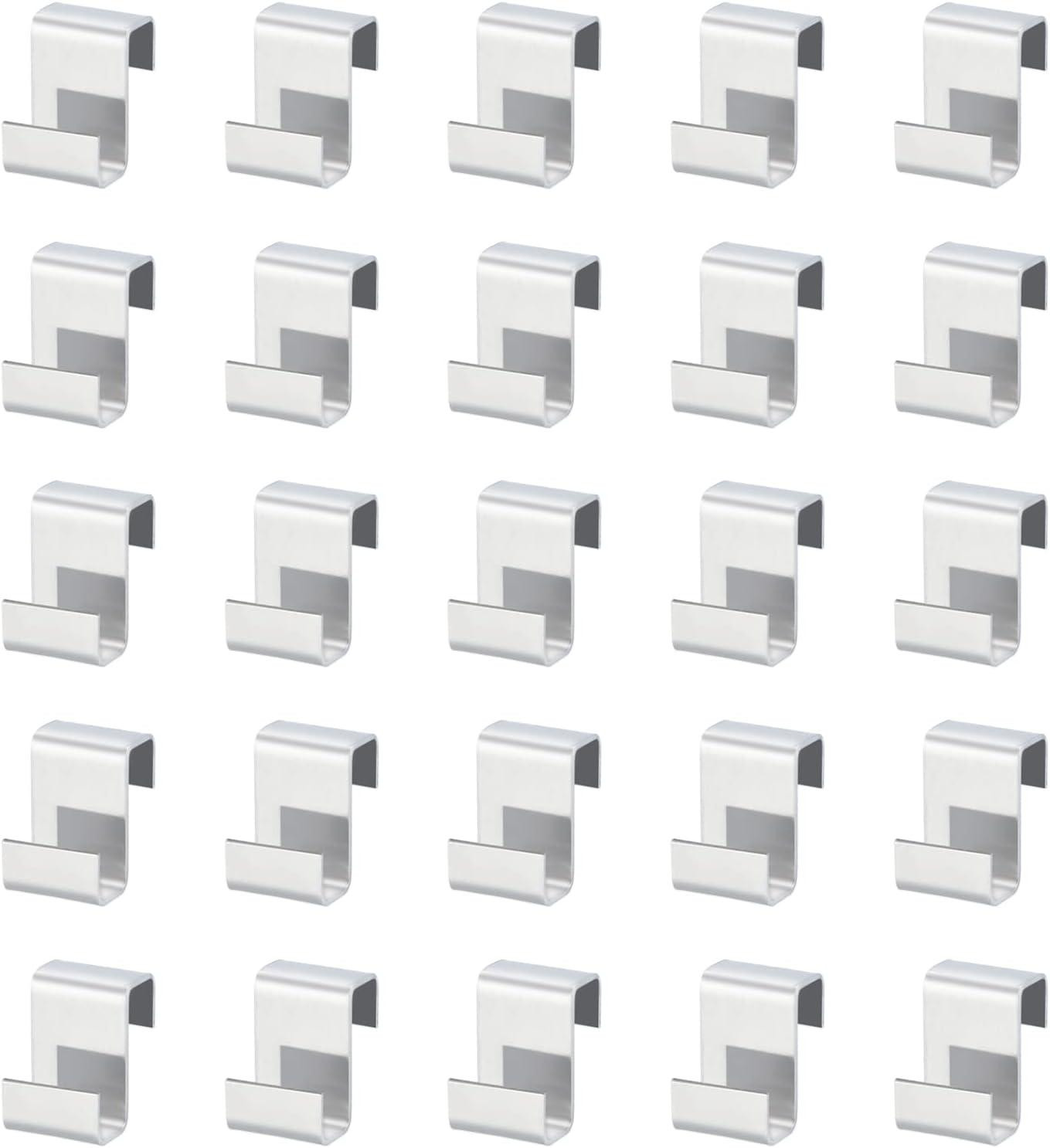 100 Pcs Greenhouse Glass Z Clips - Stainless Steel - Glazing Overlap Z Clips for