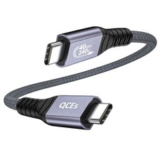 40Gbps USB C to C Cable, 1ft, USB 4, Thunderbolt 4, 3, 8K60Hz, 240W, MacBook