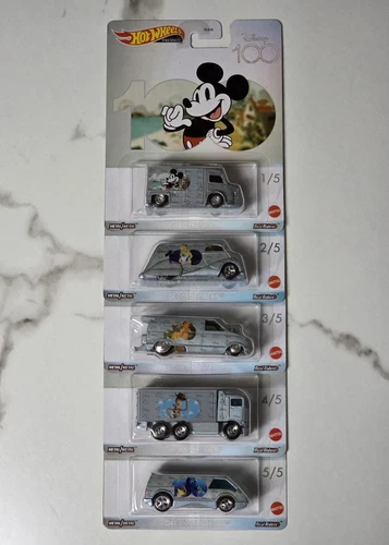 2023 Hot Wheels Premium Pop Culture Disney 100 Years (Complete Set of 5) - Picture 2 of 16