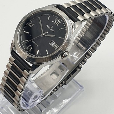 Candino Swiss Made Unisex - Elegance D-Light Saphirglas Bi-Ton Stahl 