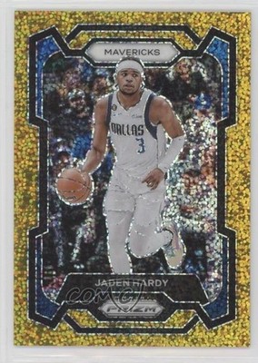 2023-24 Panini Prizm Gold Sparkle Prizm 8/24 Jaden Hardy #21 15wb