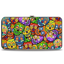Buckle-Down Thaneeya McArdle Hinged Clasp Wallet 7" x 4", Multicolor
