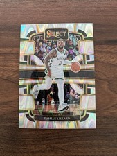 2023-24 Select Basketball Damian Lillard #63 Concourse Silver Tectonic Prizm NM
