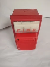 Vintage Simplex 4903-9101+2902-9732 Fire Alarm Horn/Strobe W/ Backbox. Preowned