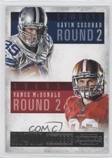 2013 Panini Contenders Round Numbers Gavin Escobar Vance McDonald #5 0l2