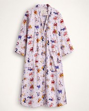 Printfresh What&rsquo;s Your Sign Zodiac Astrology Robe S/M Lavender Organic Cotton