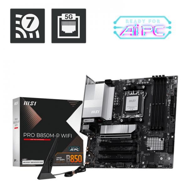 MSI PRO B850M-P WIFI AMD B850 Socket AM5 micro ATX - Immagine 8