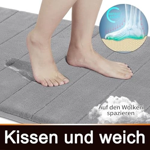 Memory Schaum Badematte | Rutschfest | Maschinenwaschbar - Bild 4 von 4