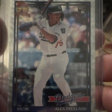 Topps 75 Years of Baseball Alex Freeland Dodgers Rookie MLB Card 191-35