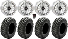 System 3 SB-6 15" Wheels Mh (6+1) 32" Crawler XR Tires Kawasaki Mule Pro FXT
