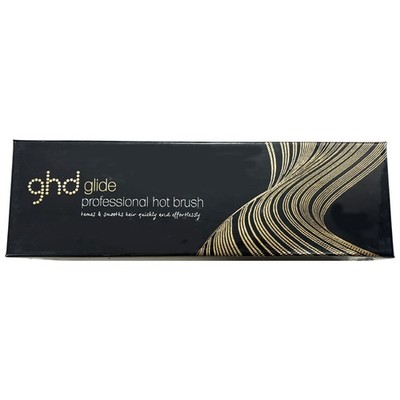 NEW GHD Glide Smoothing Hot Brush Black Ceramic Ionic Hair Straightener B1C002
