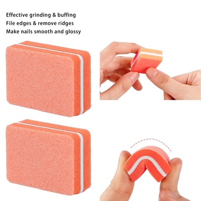 30pcs Mini Nail Buffer Professional Portable Home Salon Nail Buffing Schleife CH