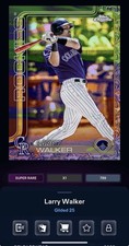 DIGITAL TOPPS BUNT Larry Walker GILDED 25 SUPER RARE Read