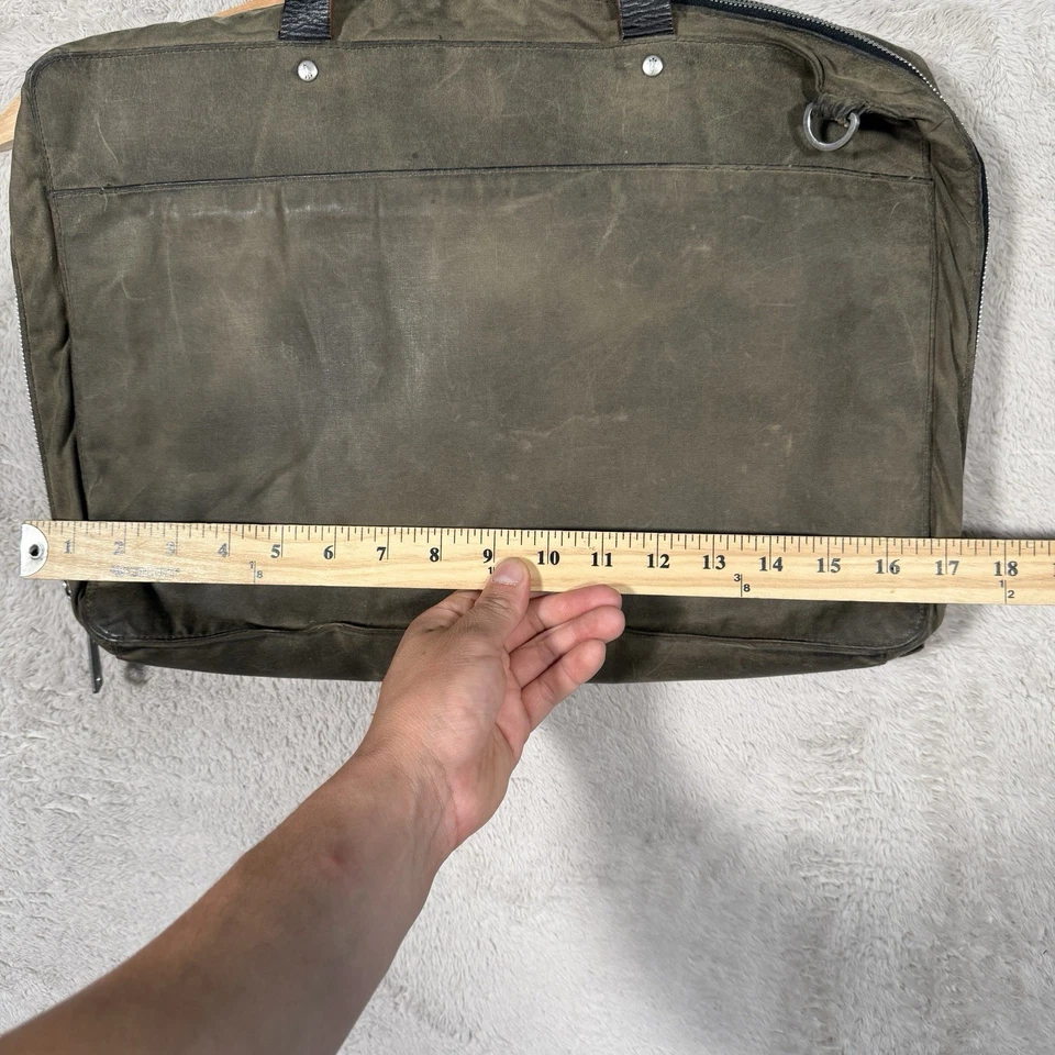 Jack Spade Warren Street Нью-Йорк тонкий бриф воск хлопок сумка для ноутбука - Изображение 4 из 4