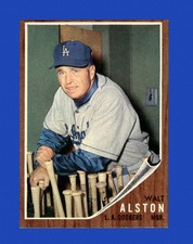 1962 Topps Set-Break #217 Walter Alston Mgr EX-EXMINT *GMCARDS*