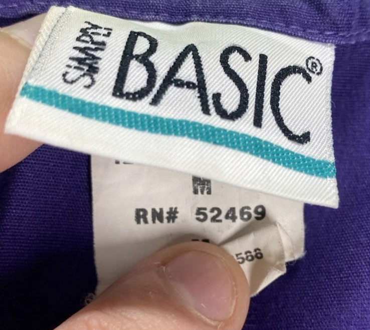 Medium Purple Simply Basic Scrub Shirt - Image 2 of 4