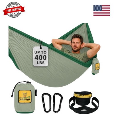 Camping Hammock   up to 500lbs Portable Hammock with Tree Straps - Travel, Ba...