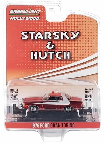 Red Chase 1976 FORD GRAN TORINO STARSKY & HUTCH TV 1/64 GREENLIGHT 44780 A
