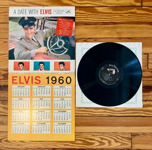Elvis Presley A Date With Elvis LP Vinyl Calendar Gatefold Cover OG Mono '59 VG+