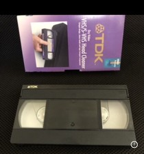 Vintage TDK VHS/S-VHS Dry Video Head Cleaner
