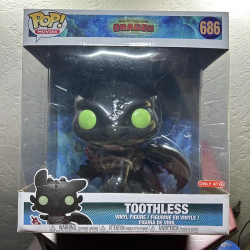 Funko Pop! Vinyl Jumbo 10 in: How to Train Your Dragon - Toothless (Hidden...