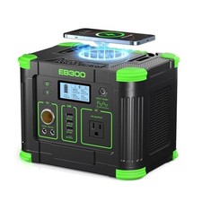 300W Portable Power Station 288Wh Solar Generator with USBC PD 60W, 110V Outl...