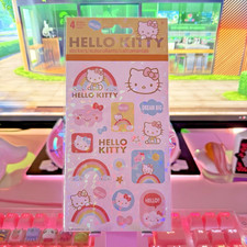 Hello Kitty Stickers 4 Sheets Scrapbook Journal Sanrio 2024 2 Holographic Pastel