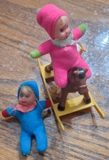 Rare Vintage 1001 Gee, That s Cute - Doll on Rocking Horse - GLJ Toy Hong Kong