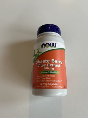 Now Foods Chaste Berry Vitex Extract, 300mg, 90 Veg. Kapseln