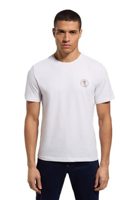 NWT BIKKEMBERGS   LOGO T-SHIRT BMT01971000  WHITE