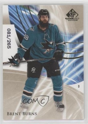 2020-21 Upper Deck SP Game Used Golden Burst 81/265 Brent Burns #23 0il7