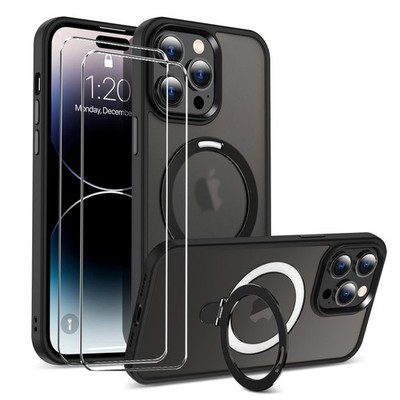 2in1 Glasfolie Display MagSafe Schutz Hülle für iPhone 16 Pro Max magnetisch