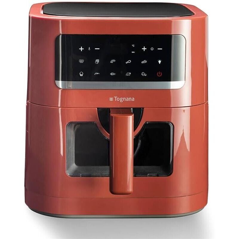 TOGNANA IRIDEA FRIGGITRICE AD ARIA 7 LITRI 1800W ROSSO