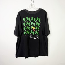 Vintage Jalapeño Humor T Shirt 2XL Mexican Mens Graphic Tee 90s Black USA Made