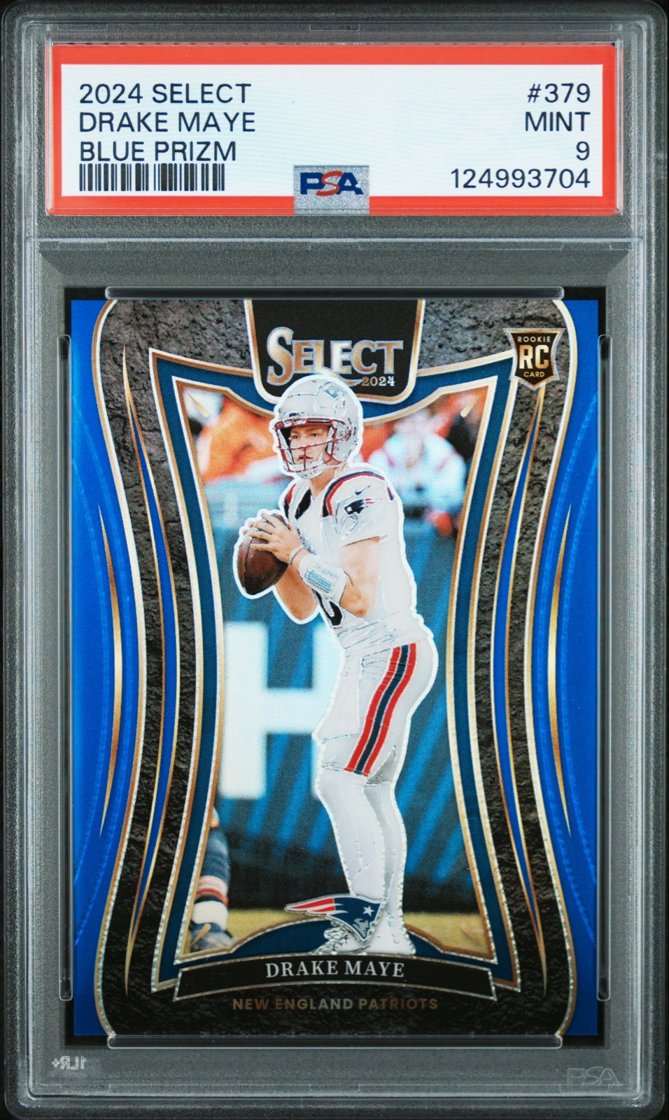 2024 Panini Select - Suite Level Drake Maye #379 Blue Prizm /99 (RC)