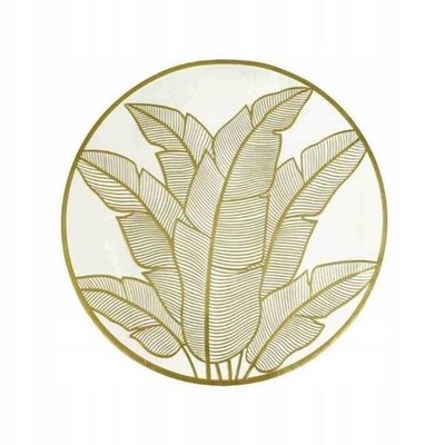 ECARLA runder Tischset, durchbrochen, gold, 38 cm, MP41, 1 Stück.